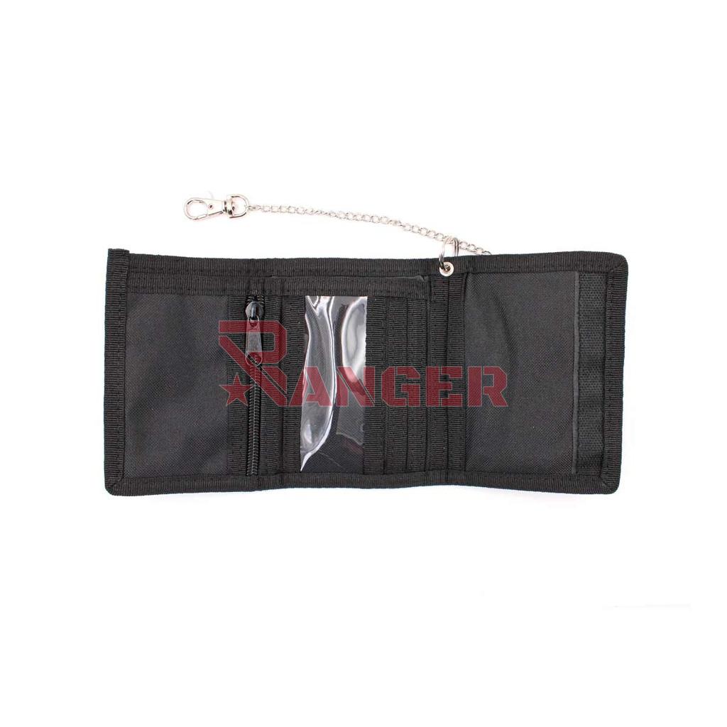 CARTERA IMMORTAL NYLON C/CADENA NEGRA