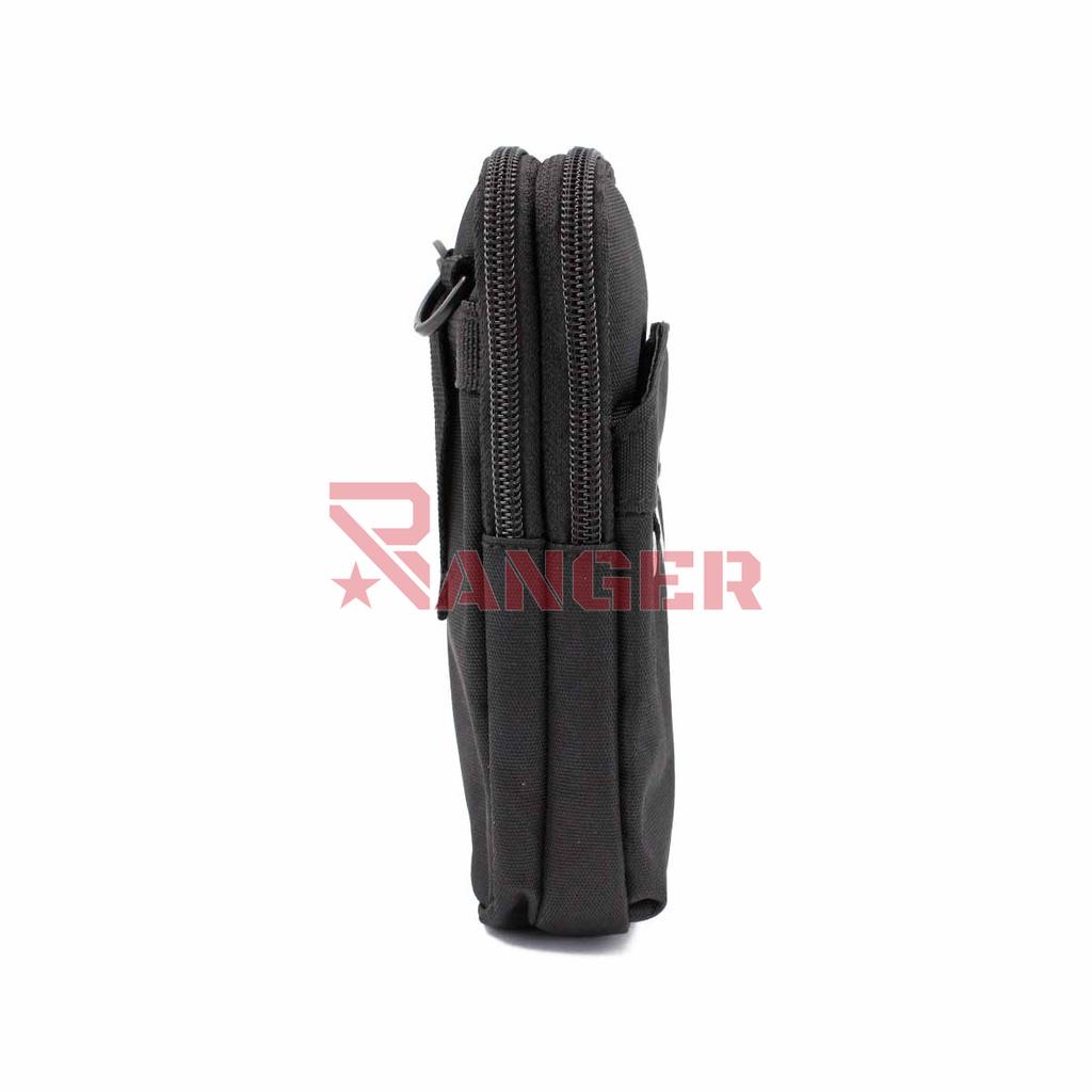 BOLSO IMMORTAL 2 RAYAS BOLSILLO MOVIL DELANTERO NEGRO