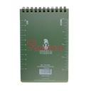 LIBRETA WATERPROOF IMMORTAL 15 X 10 CM VERDE