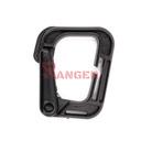 MOSQUETON IMMORTAL PVC CUADRADO 58 X 49 MM NEGRO