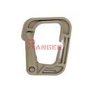 MOSQUETON IMMORTAL PVC CUADRADO 58 X 49 MM COYOTE