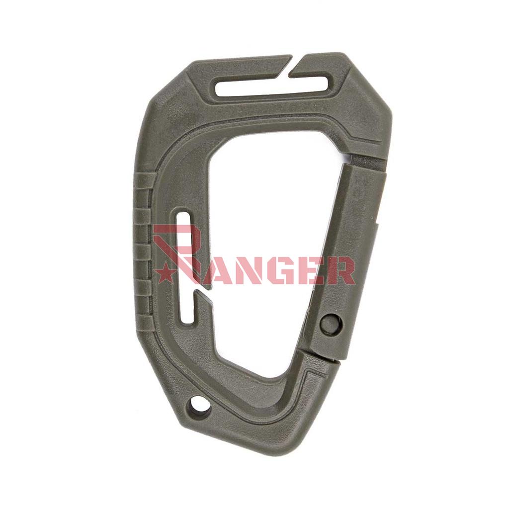 MOSQUETON IMMORTAL PVC TACTICO 89MM VERDE