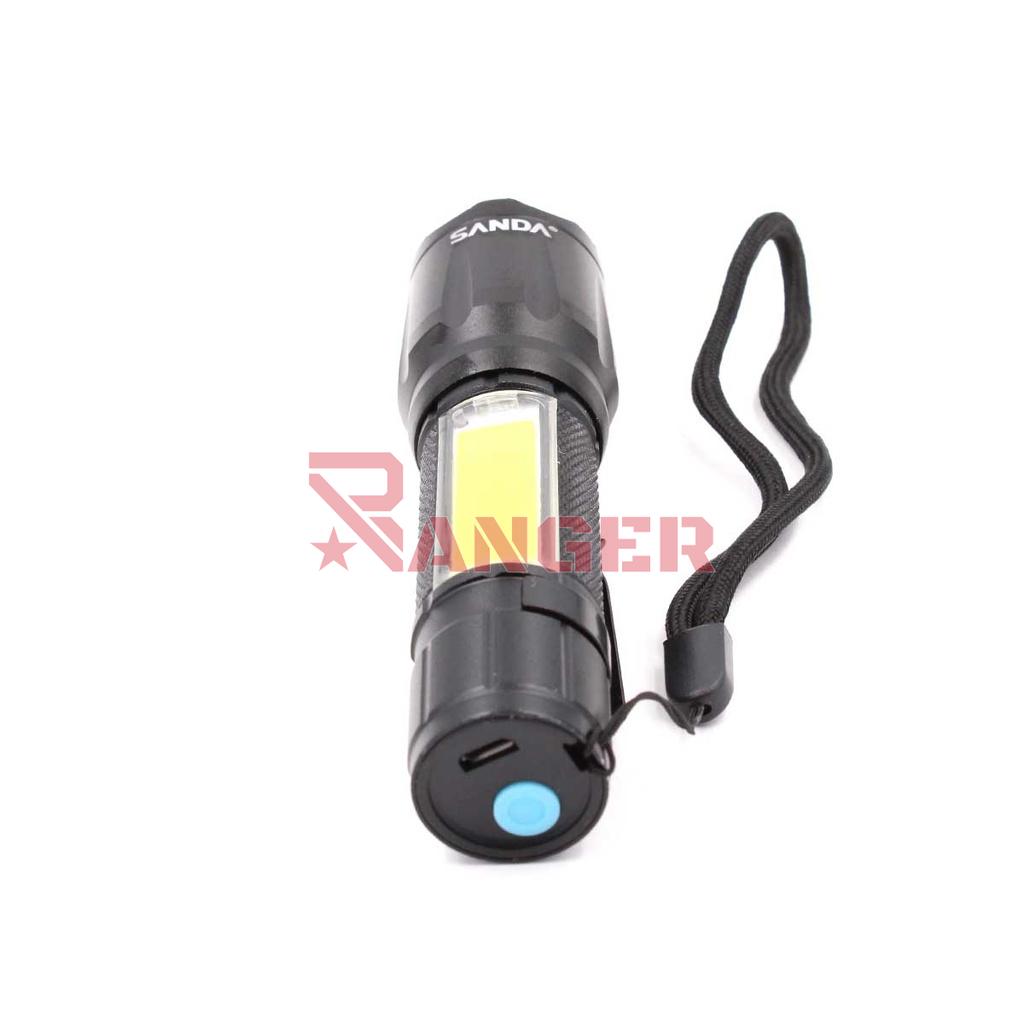 LINTERNA SANDA LED LATERAL C/CLIP 10W RECARGABLE
