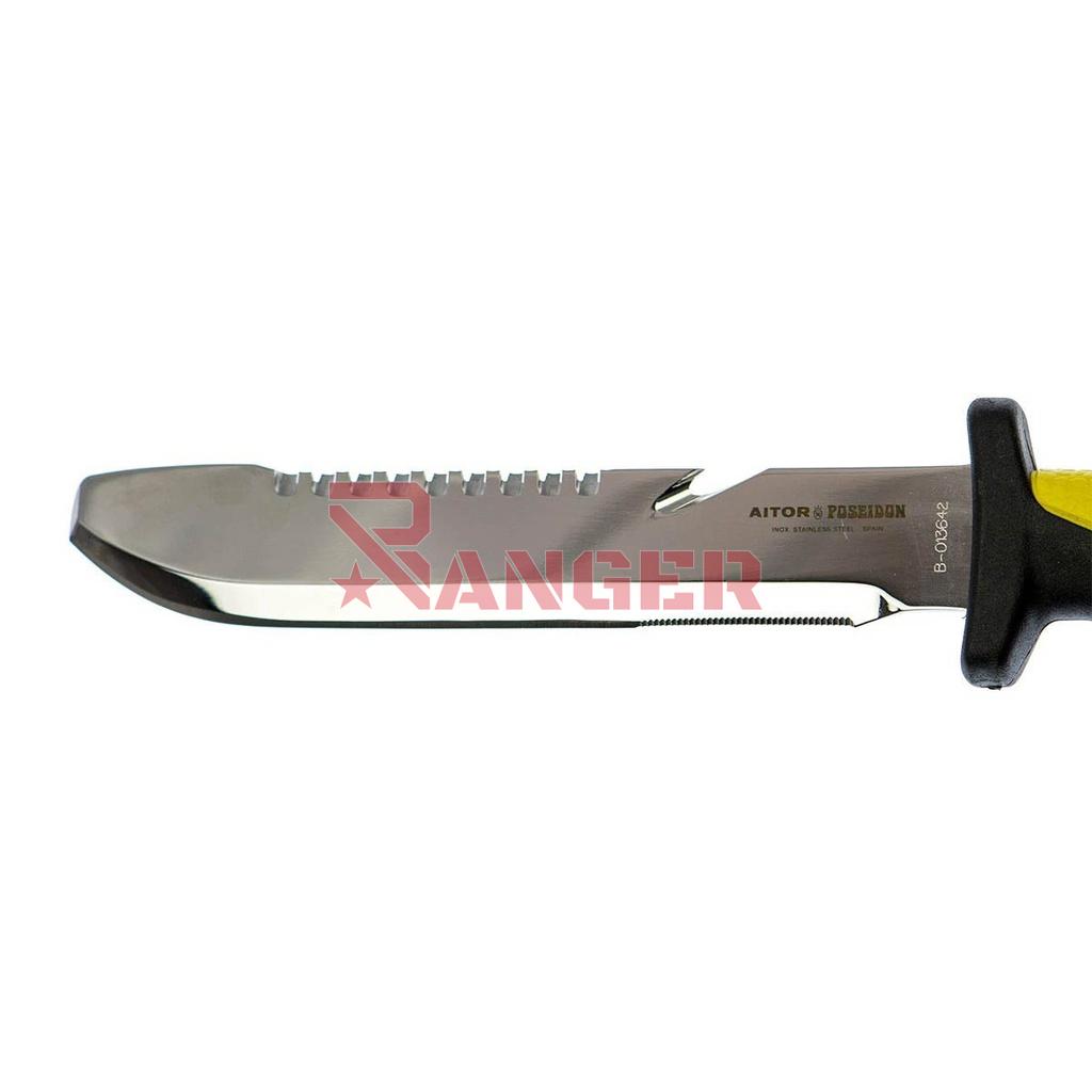 CUCHILLO AITOR POSEIDON NEGRO-AMARILLO