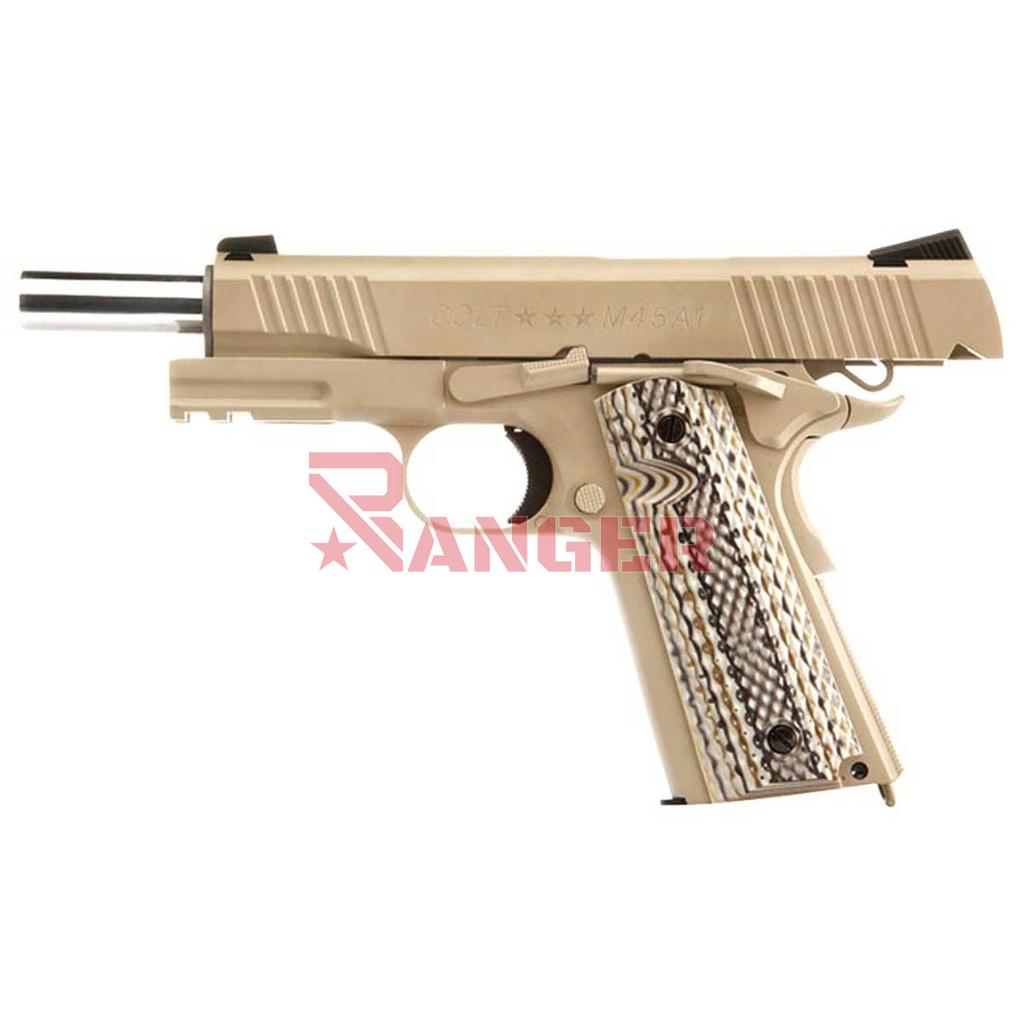 PISTOLA COLT M1911 RAIL GUN CO2 TAN