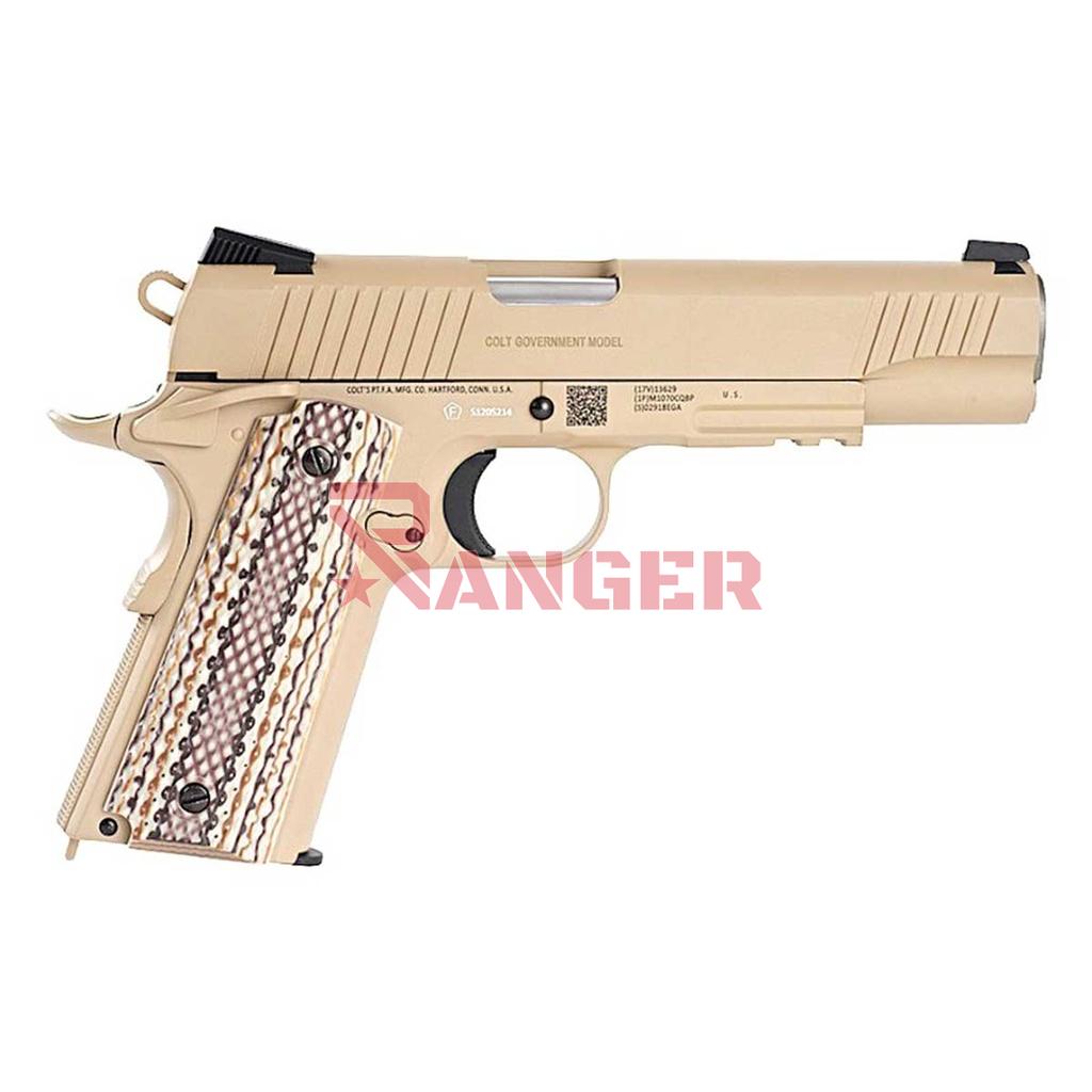 PISTOLA COLT M1911 RAIL GUN CO2 TAN