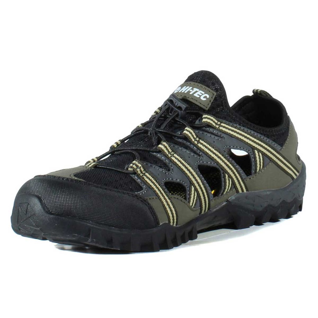 DEPORTIVO HI-TEC PAMPA ABIERTO VERDE-GRIS