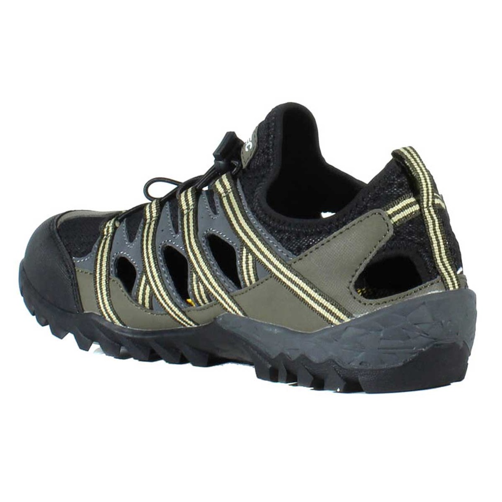 DEPORTIVO HI-TEC PAMPA ABIERTO VERDE-GRIS
