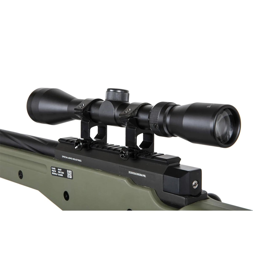 FUSIL SPECNA ARMS SA-S11 EDGE L96 C/ VISOR Y BIPODE VERDE