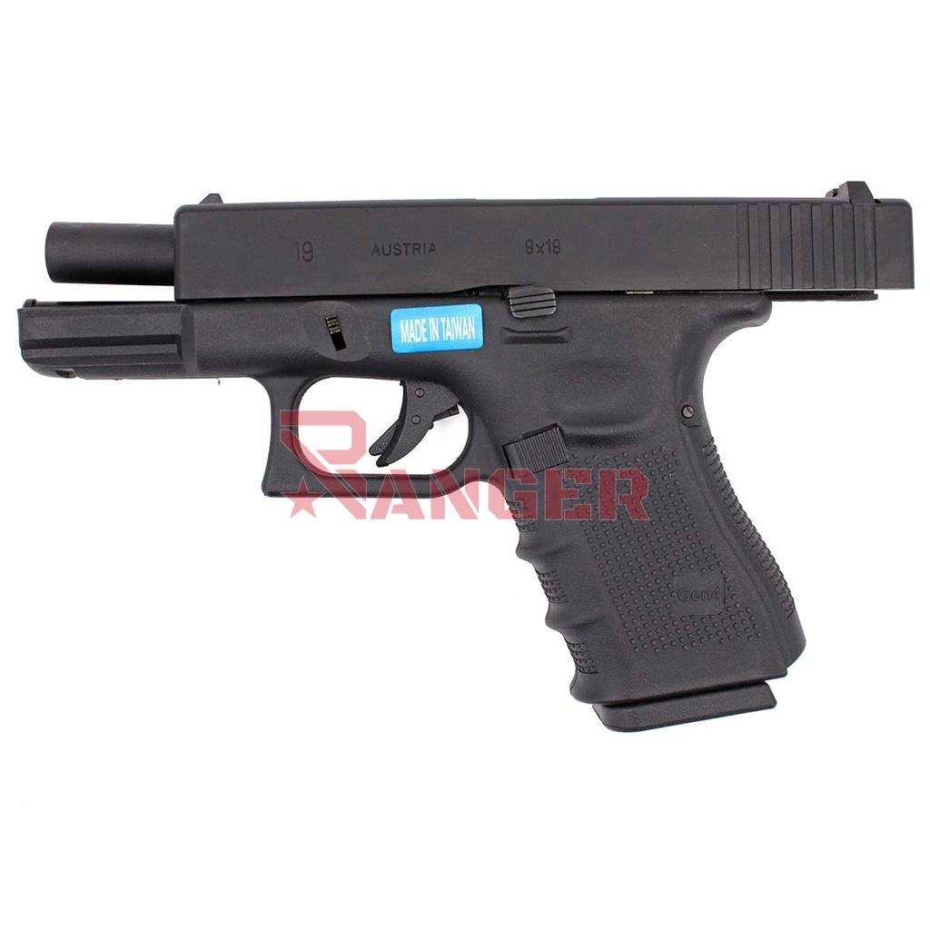 PISTOLA WE G19 V4 FULL METAL NEGRA