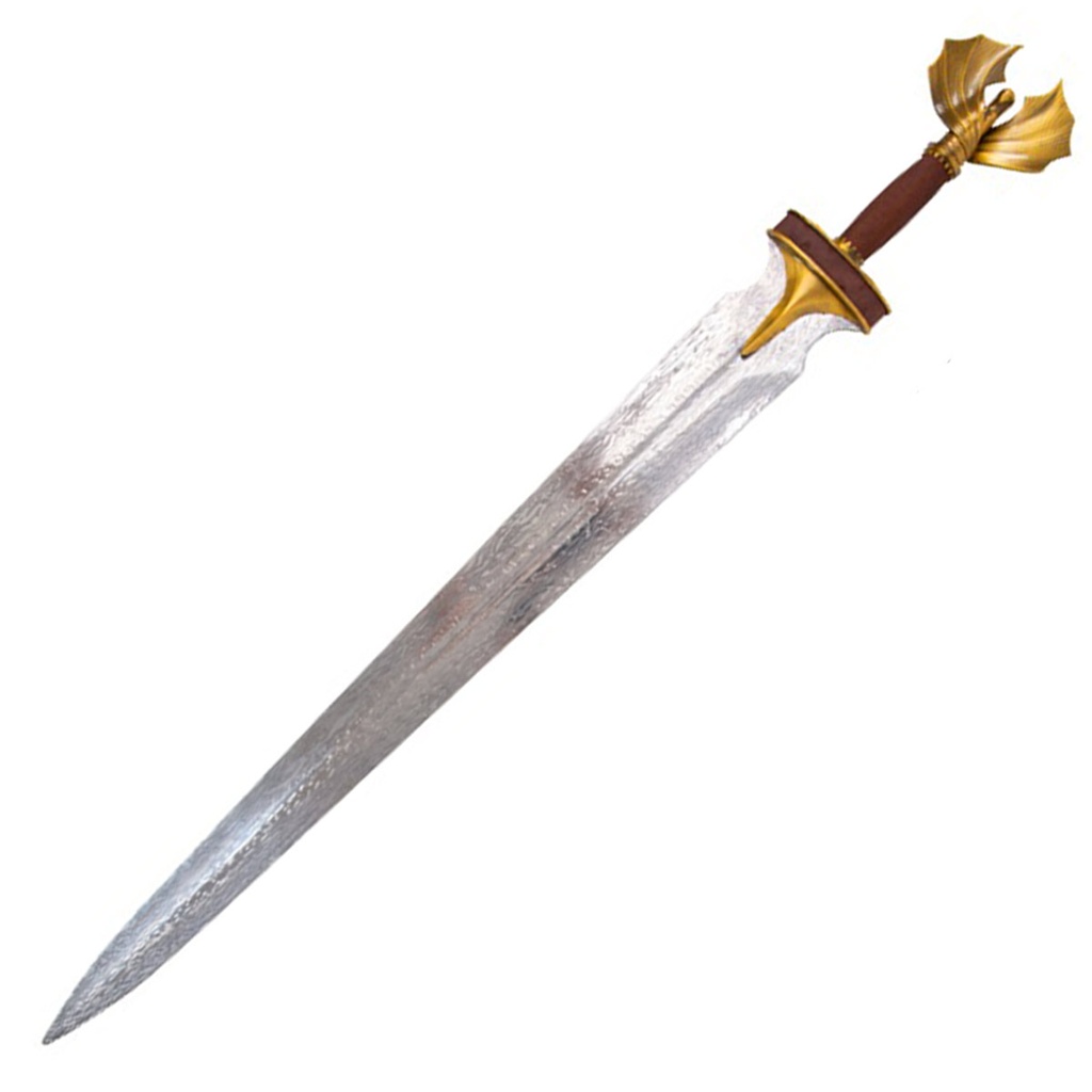 ESPADA 6033 GOT 103CM ACERO PLATA-DORADA