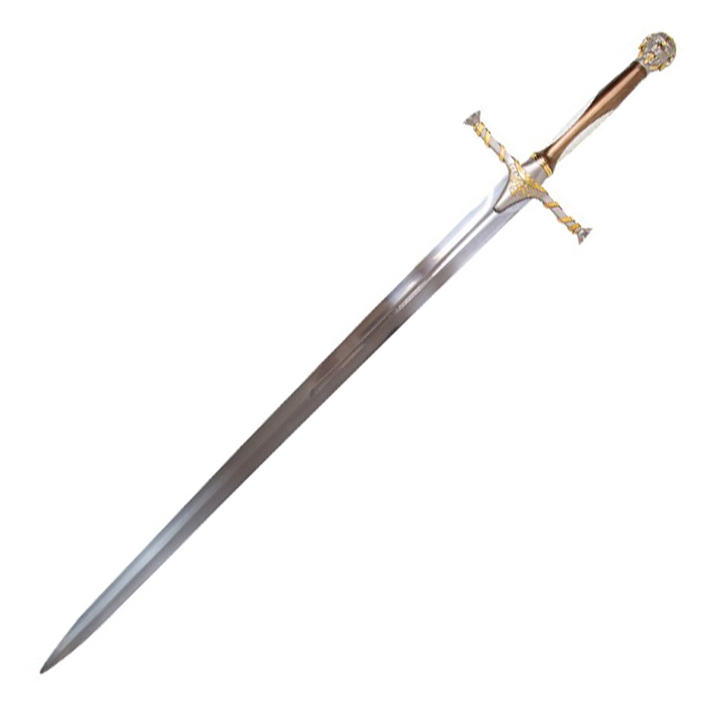 ESPADA 6047 GOT 128CM ACERO PLATA