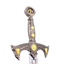 ESPADA 6021 TEMPLAR 120CM ACERO PLATA