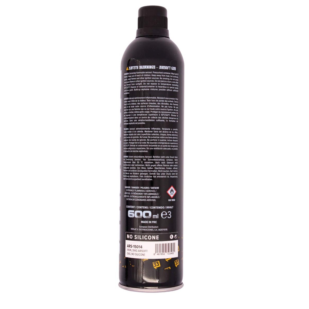 BOTELLA GAS ARSENIC IRON 10KG SIN SILICONA