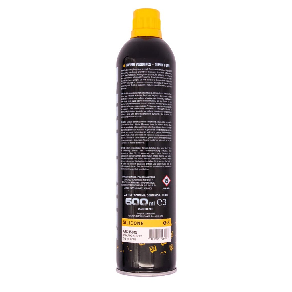 BOTELLA GAS ARSENIC IRON 12KG CON SILICONA