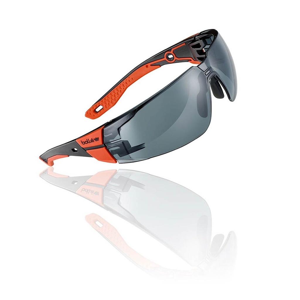 GAFA BOLLE RUSH+2.0 SMALL NEGRA-NARANJA AHUMADA
