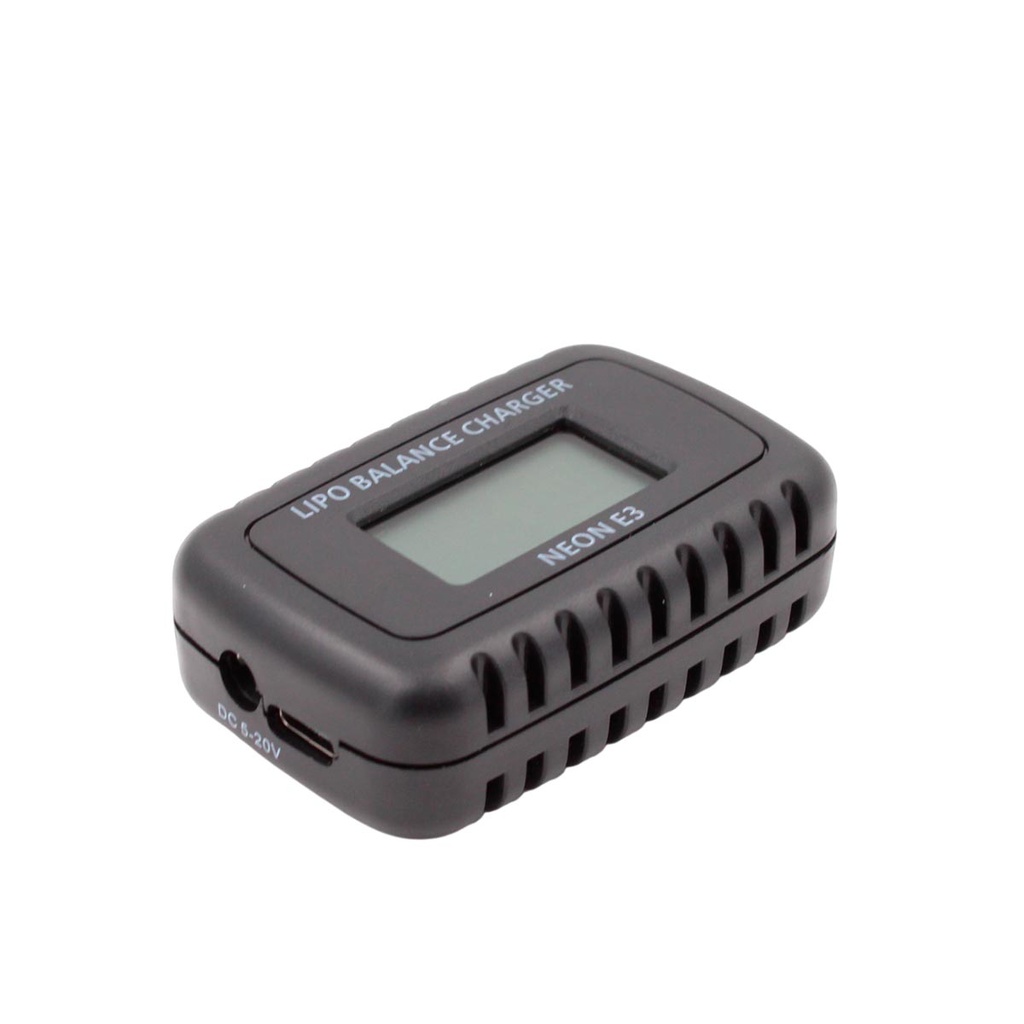CARGADOR BATERIA BALANCEADOR ARSENIC CON COMPROBADOR NEON-E3 LIPO 7.4V/11.1V NEGRO