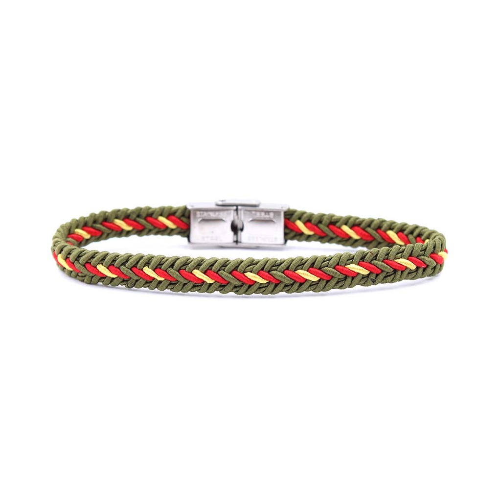 PULSERA IMMORTAL CIERRE METALICO VERDE