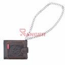 CARTERA PIEL ESTRELLA CON CADENA NEGRA