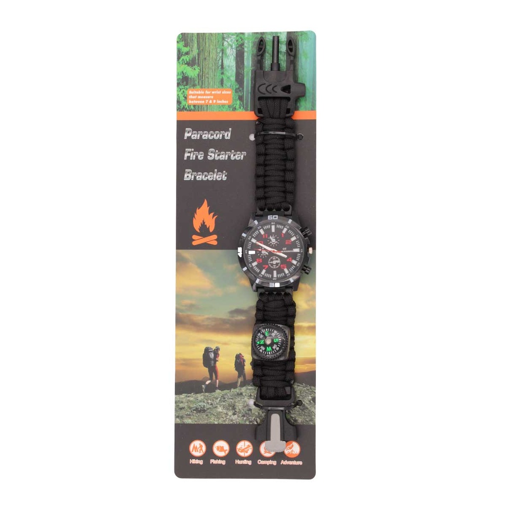RELOJ PARACORD IMMORTAL NEGRO