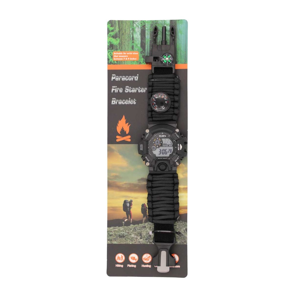 RELOJ DIGITAL PARACORD IMMORTAL NEGRO