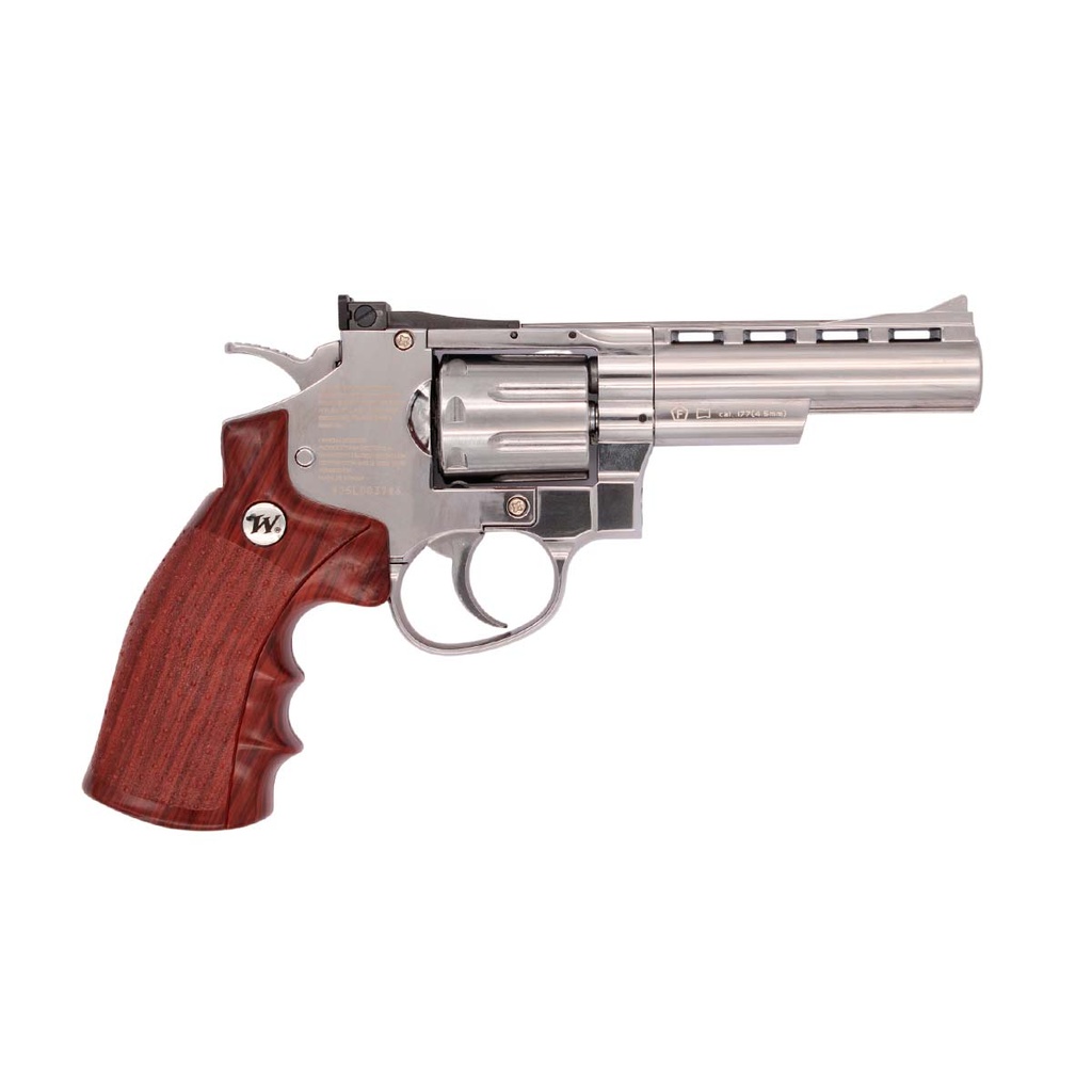 REVOLVER GAMO WINCHESTER 4" CO2 PLATA