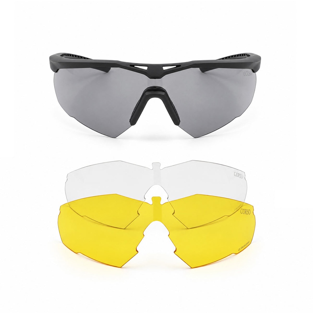 GAFA CORSO REVENGE KEEL 3 LENTES NEGRO