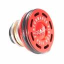 CABEZA PISTON MAXX MODEL C/DOBLE JUNTA TORICA CNC ALUMINIO ROJA