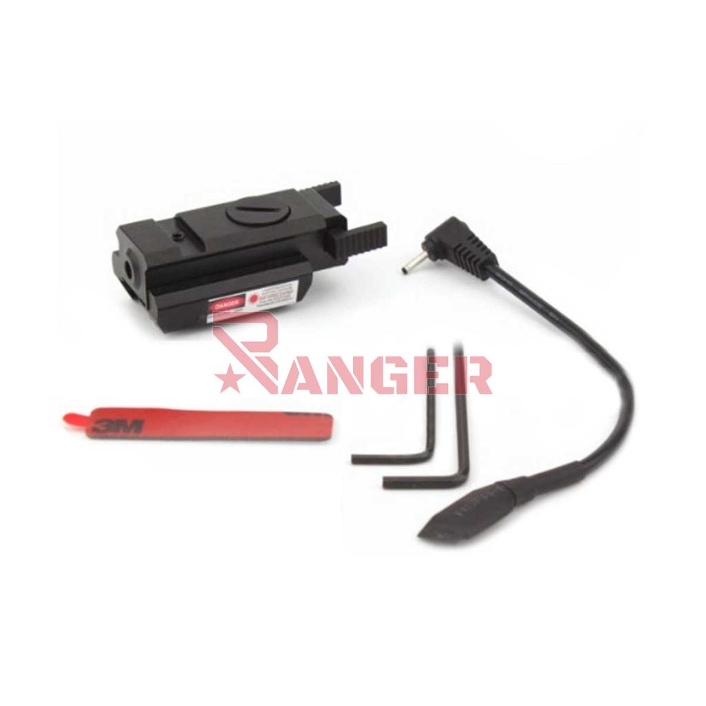 LASER MINI C/PULSADOR ROJO Y RIS NEGRA