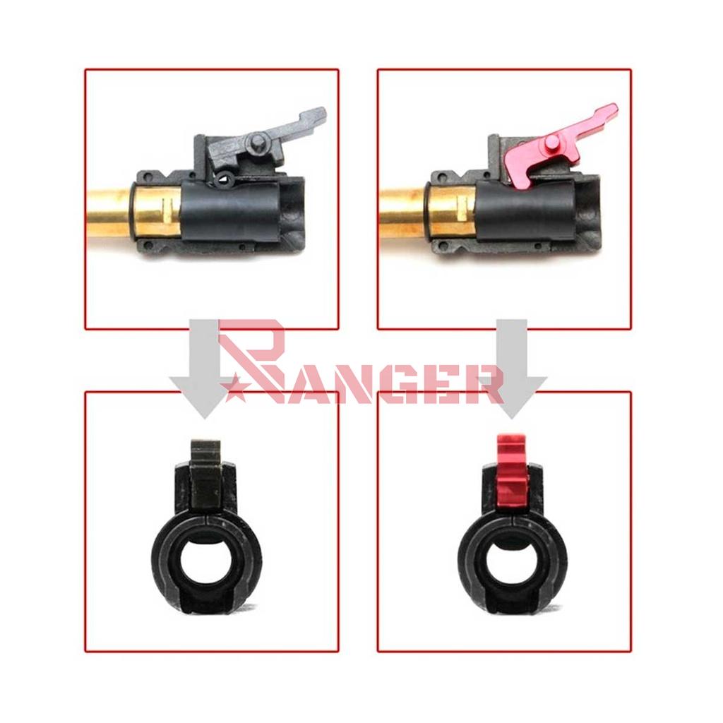 LEVA HOP-UP LAYLAX  M4 MWS METALICA ROJA