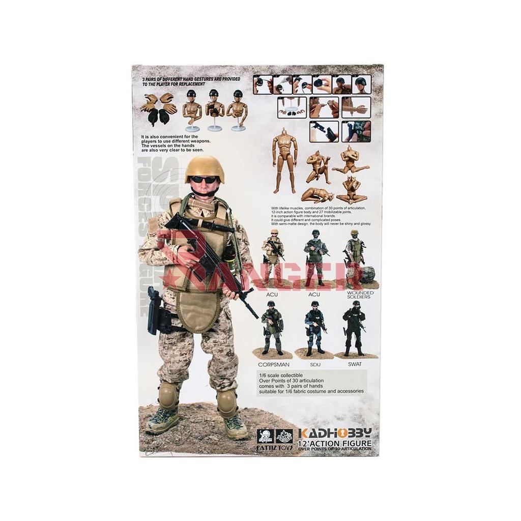 MUÑECO CUSTOM SOLDADO HERIDO SPECIAL FORCE PIX.ARIDO