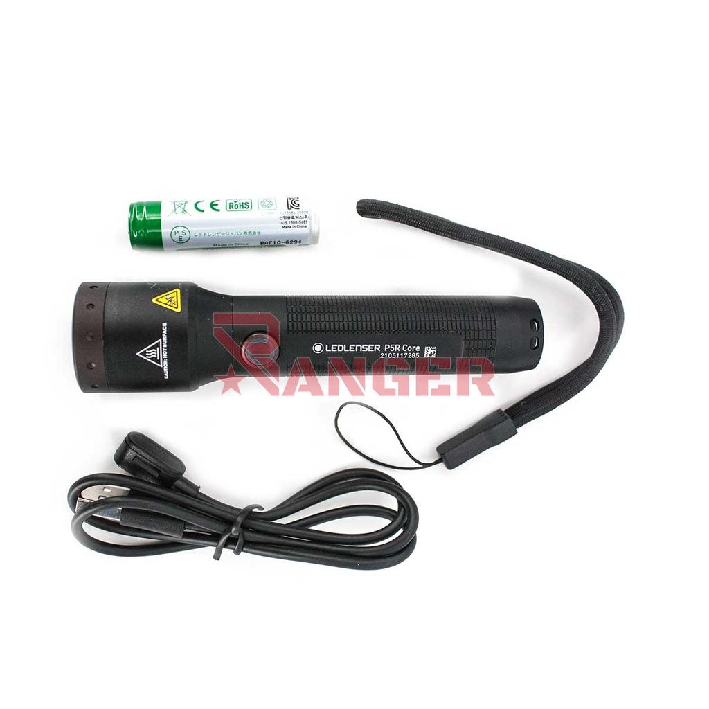 LINTERNA LED LENSER CORE P5R 500 LUMENS NEGRA