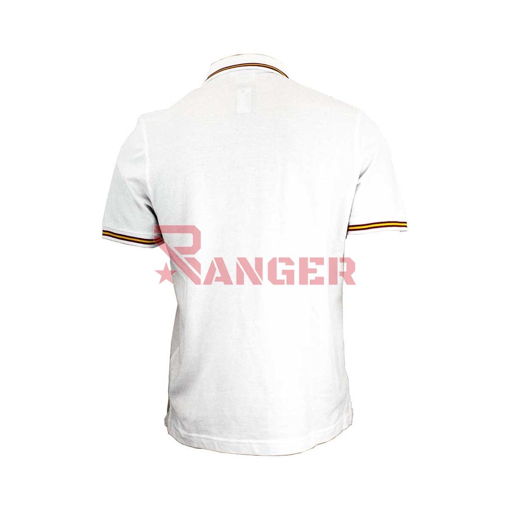 POLO BANDERA ESPAÑA BLANCO