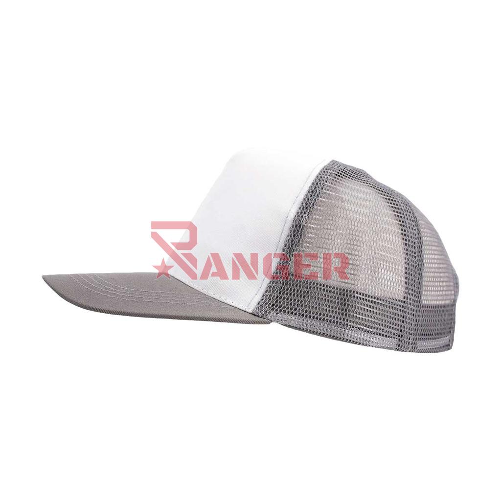 GORRA REJILLA SETAS GRIS-BLANCA
