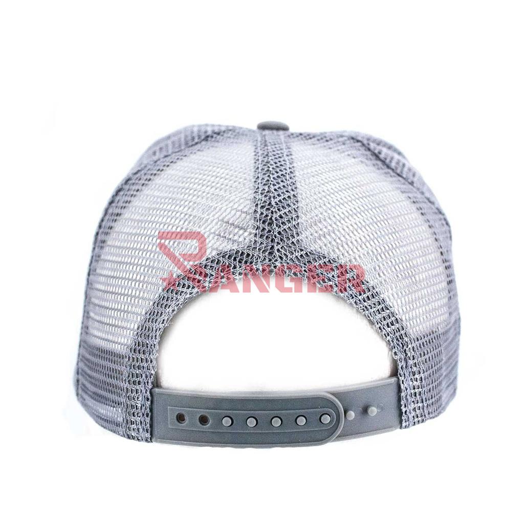 GORRA REJILLA SETAS GRIS-BLANCA