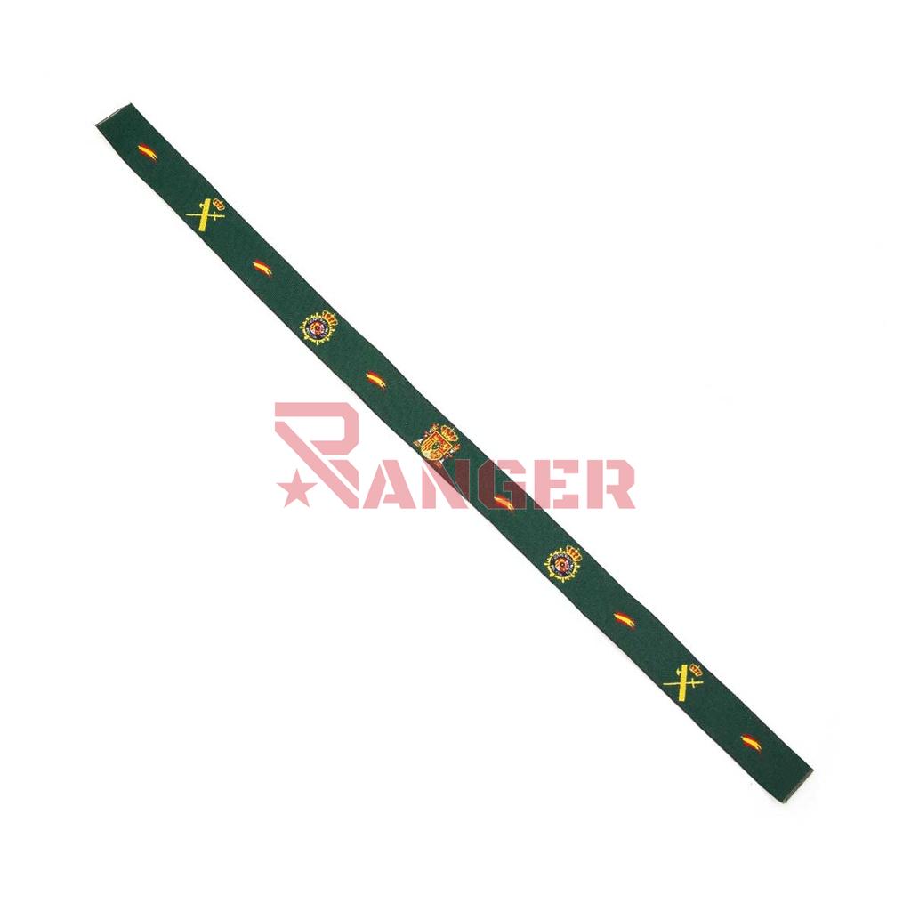 PULSERA CINTA BANDERA ESPAÑA CONSTITUCION G.C. P.N.VERDE
