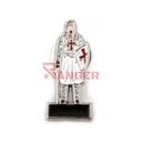 PIN CABALLERO TEMPLARIO BLANCO-PLATA-ROJO