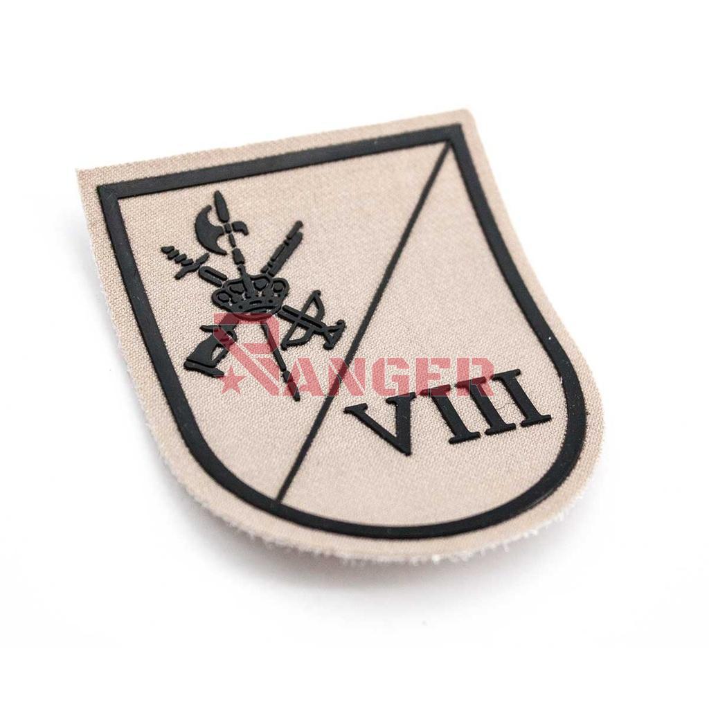 PARCHE LEGION VIII BANDERA COLON C/VELCRO TAN