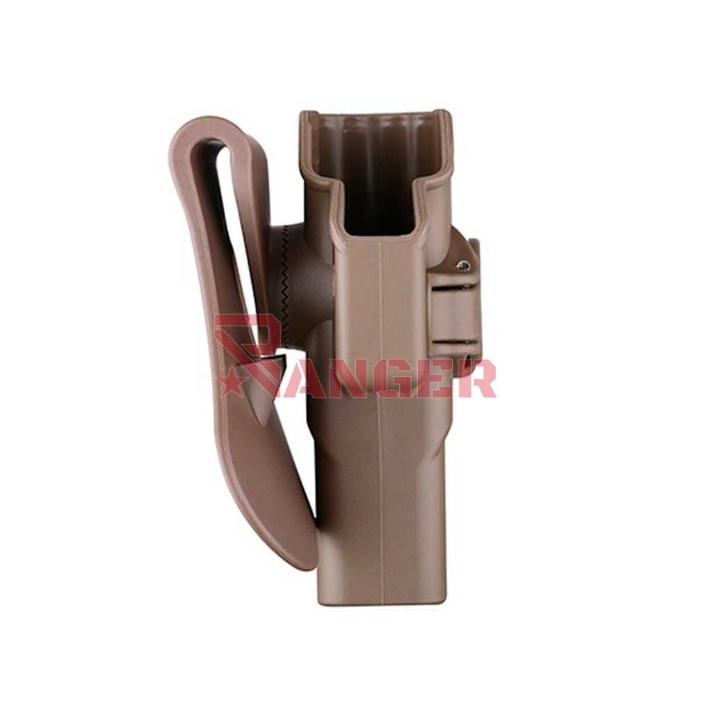 FUNDA PISTOLA RIGIDA AMOMAX GLOCK TAN