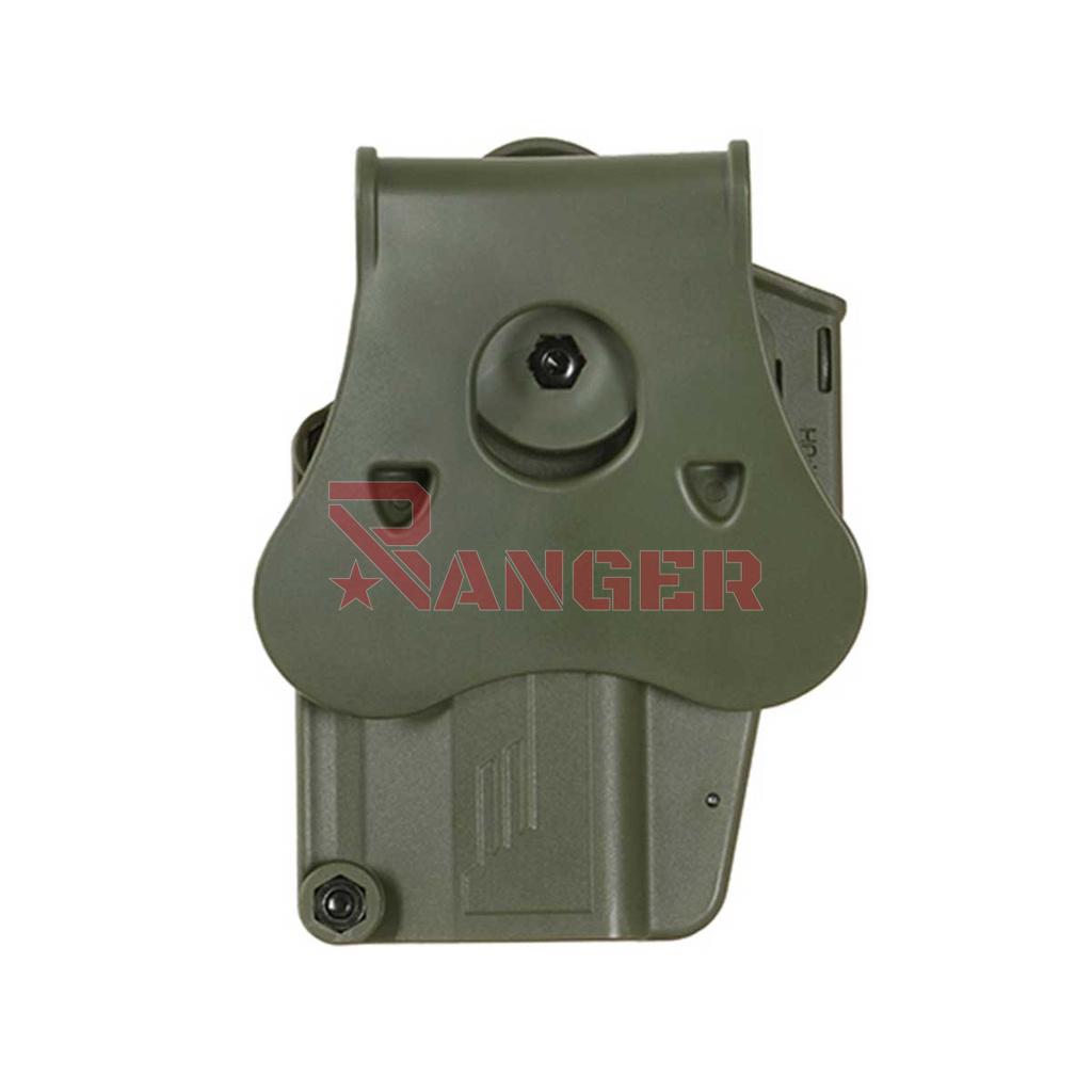 FUNDA PISTOLA RIGIDA AMOMAX  UNIVERSAL AM-UH VERDE