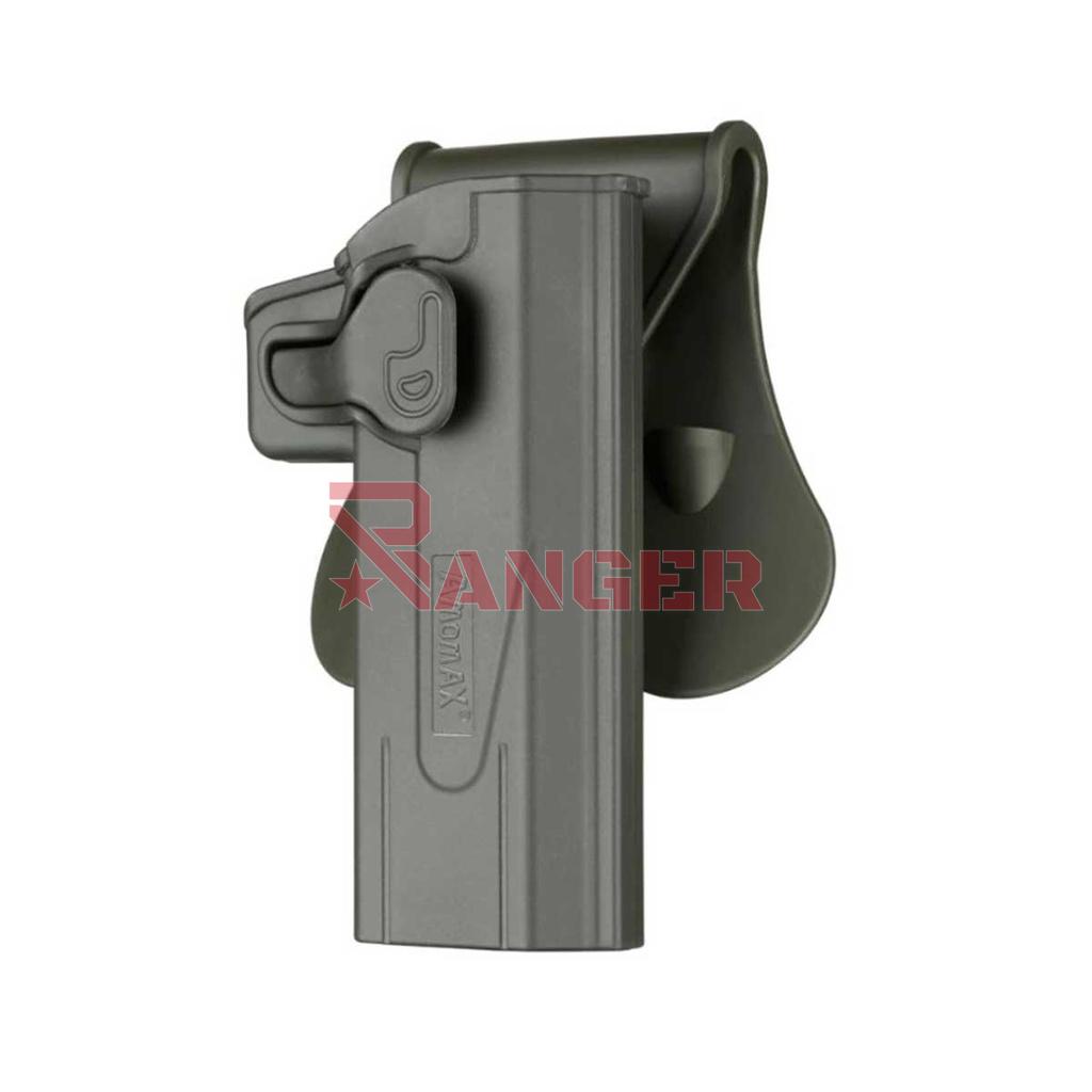 FUNDA PISTOLA RIGIDA AMOMAX HI-CAPA VERDE