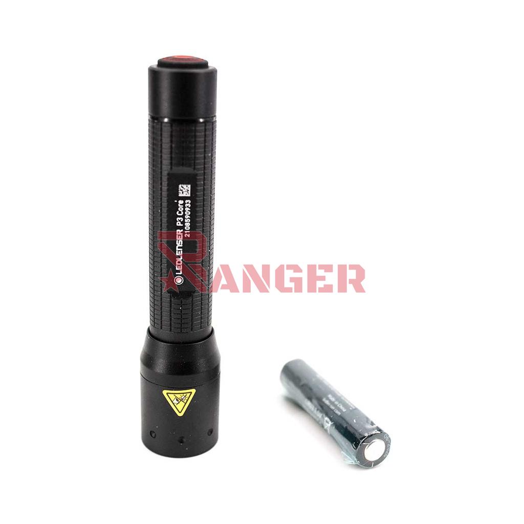 LINTERNA LED LENSER P3 CORE 90 LM NEGRA