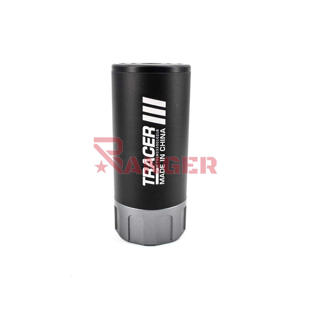 SILENCIADOR TRAZADOR CORTO 8.8CM/14MM CCW NEGRO