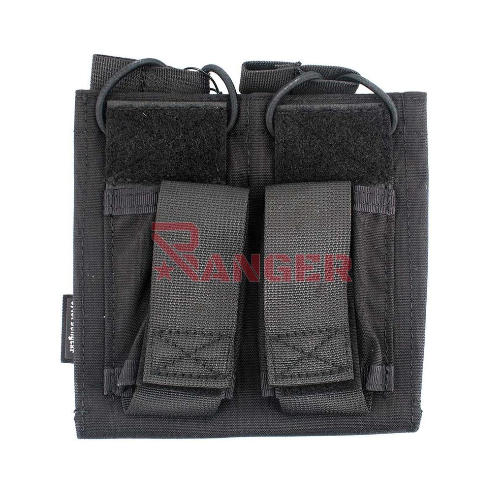 POUCH CARGADOR DOBLE EMERSON 5.56&PISTOL OPEN TOP NEGRO