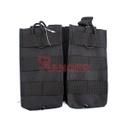 POUCH CARGADOR M4 DOBLE MOLLE TIRAS NEGRA