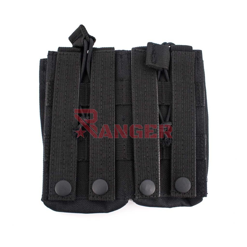 POUCH CARGADOR M4 DOBLE MOLLE TIRAS NEGRA
