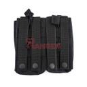 POUCH CARGADOR M4 DOBLE MOLLE TIRAS NEGRA