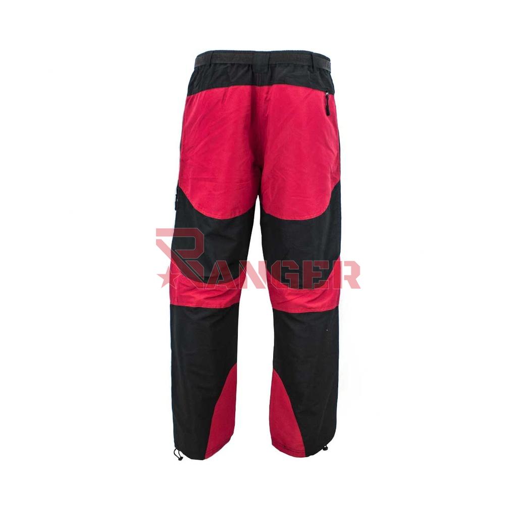 PANTALON TREKING FORAVENTURE CAM PARCHES NEGRO-ROJO