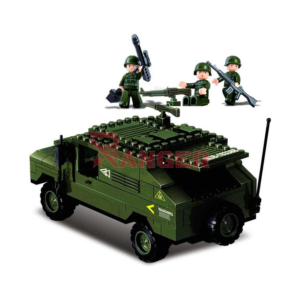 HUMMER CON FUSIL SLUBAN 191 PCS VERDE