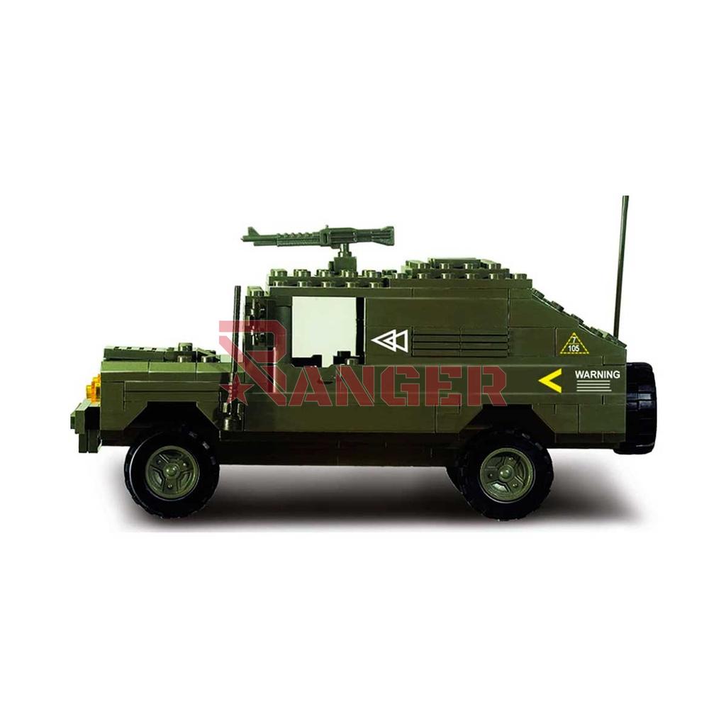 HUMMER CON FUSIL SLUBAN 191 PCS VERDE